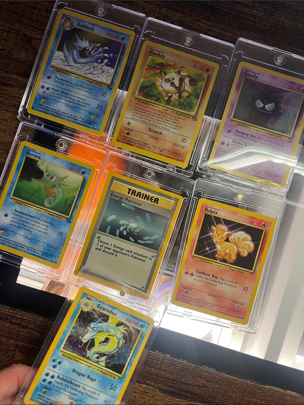 Vintage case kept. Includes 1 holographic